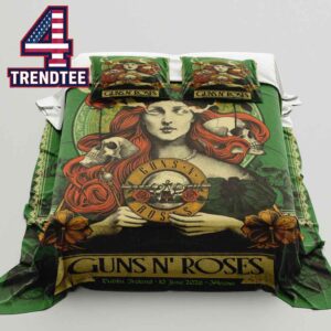 Guns N’ Roses 3Arena 2026 Dublin Ireland June 10th Pillow Cover Bedding Set