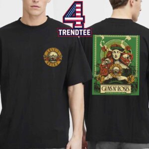Guns N’ Roses 3Arena 2026 Dublin Ireland June 10th Two Sided T-Shirt