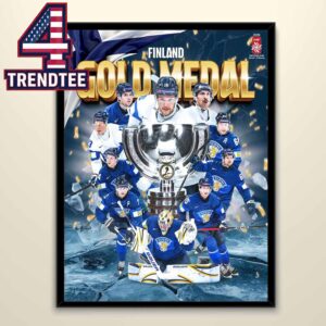 Leijonat 2026 IIHF Men’s World Champions Gold Medal Home Decor Poster Canvas