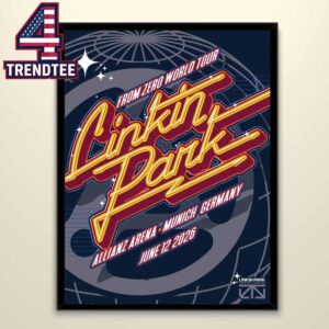 Linkin Park Allianz Arena 2026 Munich Signed From Zero Tour June 12th Home Decor Poster Canvas