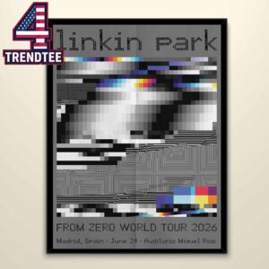 Linkin Park Auditorio MisuelRios 2026 Madrid Signed From Zero Tour June 24th Home Decor Poster Canvas