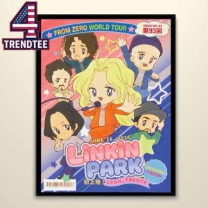 Linkin Park Groupama Stadium 2026 Lyon Signed From Zero Tour June 16th Home Decor Poster Canvas