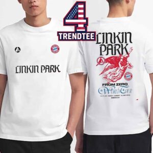 Linkin Park x FC Bayern Munchen 2026 Allianz Arena Munich Pop Up Two Sided T-Shirt