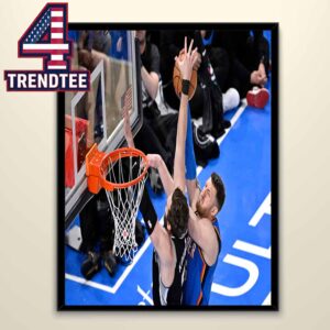 Luke Kornet Block Isaiah Hartenstein Spurs vs Thunder NBA 2026 BAM Home Decor Poster Canvas