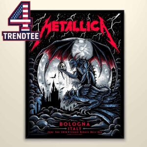 Metallica M72 Bologna 2026 Stadio Renato Dall’Ara Home Decor Poster Canvas