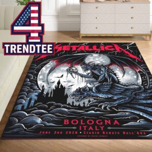 Metallica M72 Bologna 2026 Stadio Renato Dall’Ara Home Decor Rug Carpet