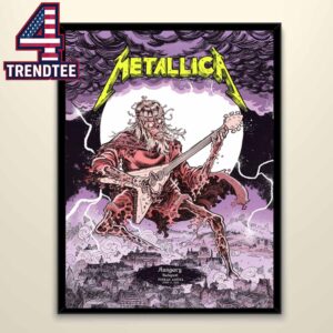 Metallica Puskas Arena 2026 Hungary June 11th Limited Home Decor Poster Canvas