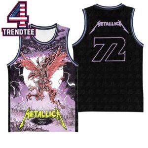 Metallica Puskas Arena Budapest 2026 Hungary June 13th Basketball Jersey