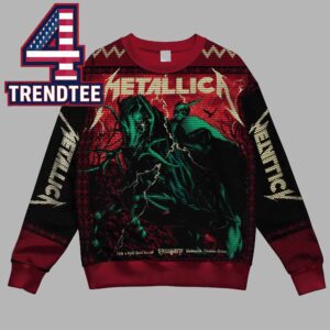Metallica Puskas Arena Budapest 2026 June 11th 13th Pop Up Christmas Ugly Sweatshirt