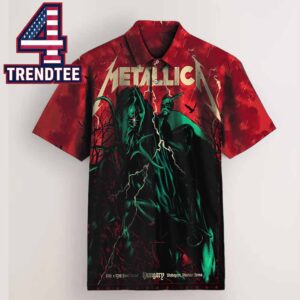 Metallica Puskas Arena Budapest 2026 June 11th 13th Pop Up Polo Shirt