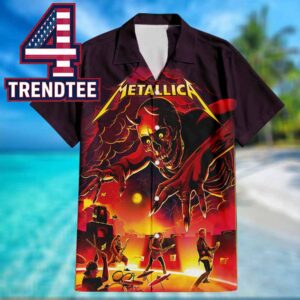 Metallica Stadio Renato Dall’Ara 2026 M72 Bologna June 3rd Aloha Hawaiian Shirt