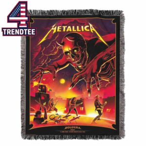 Metallica Stadio Renato Dall’Ara 2026 M72 Bologna June 3rd Hooded Fleece Woven Blanket Tapestry