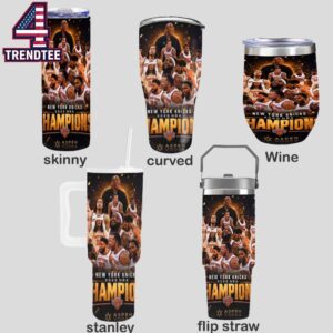 New York Knicks 2026 NBA Champions Fireside Wine Stanley Flip Straw Cup Tumbler