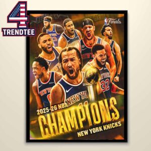 New York Knicks 2026 NBA Finals Champions Home Decor Poster Canvas