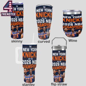 New York Knicks Are 2026 NBA Finals Champions Wine Stanley Flip Straw Cup Tumbler