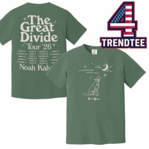 Noah Kahan The Great Divide 2026 Tour Dates Dog Unisex T-Shirt