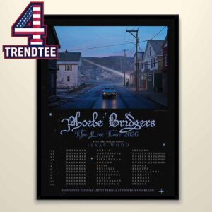 Phoebe Bridgers 2026 The Last Tour Dates EU UK Home Decor Poster Canvas