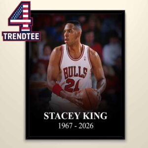 RIP Stacey King Chicago Bulls 1967 2026 Thank You For Memories Home Decor Poster Canvas