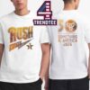 Rush 2026 Stoplight Fifty Something Tour Dates North America Two Sided T-Shirt