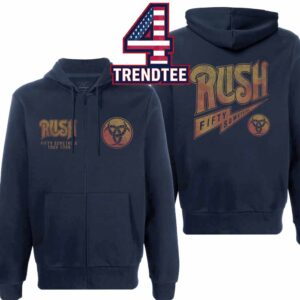 Rush Fifty Something Tour 2026 Zip Up Hoodie