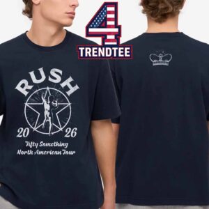 Rush Fifty Starman Tour 2026 Two Sided T-Shirt