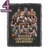 San Antonio Spurs 2026 Western Conference Champions Team Hooded Fleece Woven Blanket San Antonio Spurs 2026 Western Conference Champions Team Hooded Fleece Woven Blanket