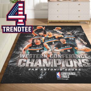 San Antonio Spurs 2026 Western Conference Champions Team Home Decor Rug Carpet