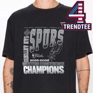 San Antonio Spurs 2026 Western Conference NBA Finals Champions Headlines Unisex T-Shirt