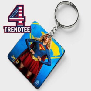 Supergirl 2026 DC Studio New Poster Acrylic Wood Keychain