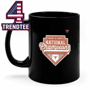 Texas Longhorns 2026 NCAA Softball Women’s College World Series Back to Back National Champions Ceramic Mug Cup