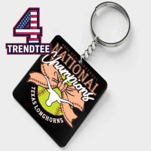 Texas Orange Texas Longhorns 2026 NCAA Softball Women’s College World Series Champions Acrylic Wood Keychain
