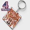 Texas Orange Texas Longhorns 2026 NCAA Softball Women’s College World Series Champions Acrylic Wood Keychain