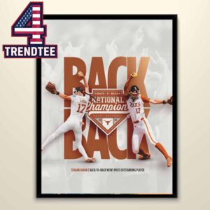 Texas Softball 2026 NCAA Softball National Champions Back To Back Home Decor Poster Canvas