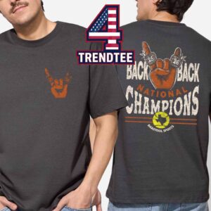 Texas Softball 2026 NCAA Softball National Champions Back To Back Two Sided T-Shirt