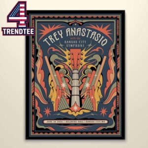 Trey Anastasio Helberg Hall 2026 Kansas City MO June 10th Home Decor Poster Canvas