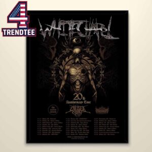 Whitechapel 2026 20th Anniversary Tour Dates Home Decor Poster Canvas